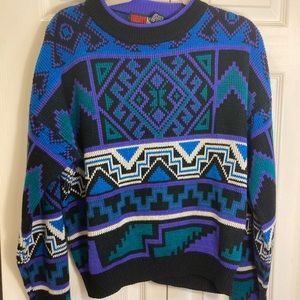 Today’s News Vintage Sweater Geometric